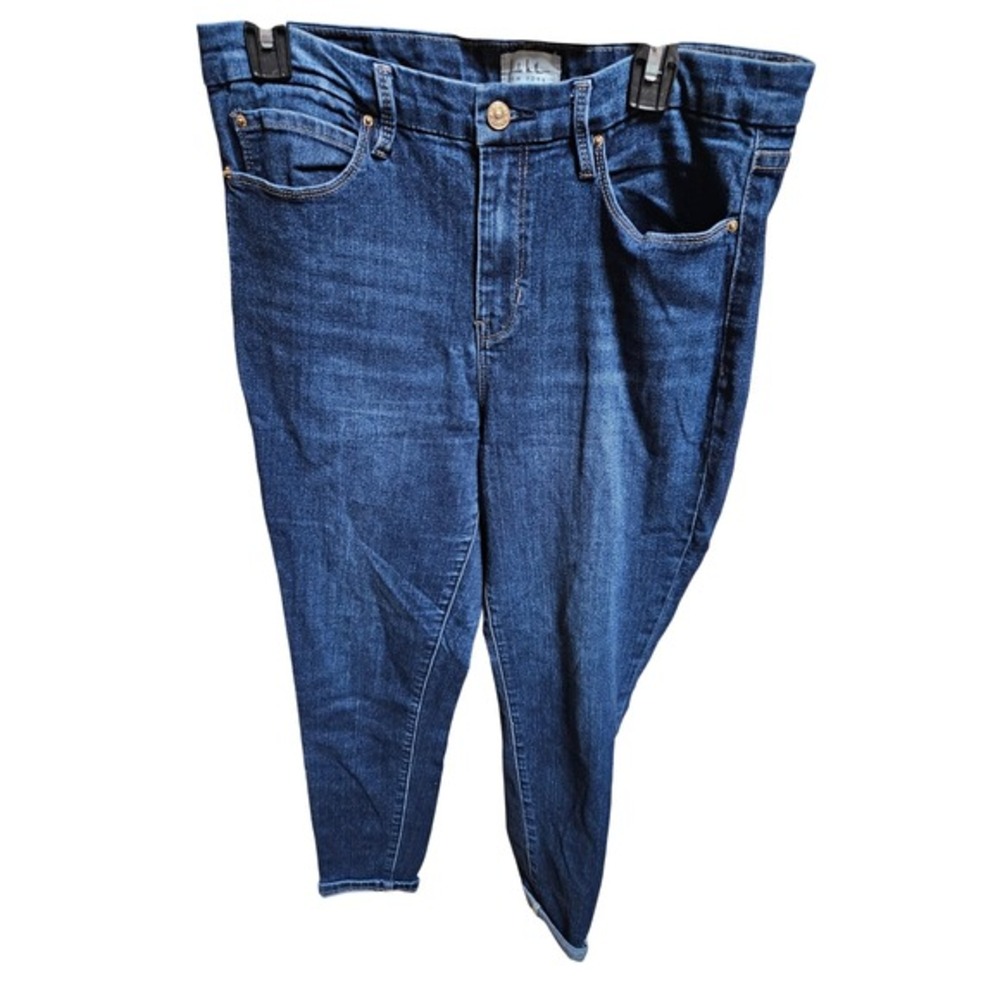 Nicole‎ Miller NY Dark Wash Denim Jeans Womens Slimming Fit Tapered Leg
